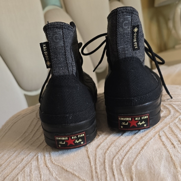 Converse Black High-Top Sneakers with Sturdy Design NWOT - Picture 3 of 12